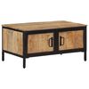 vidaXL Table basse 80x50x40 cm bois de manguier massif brut