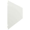 vidaXL Bordures de pelouse 30 pcs blanc 20x103 cm acier laminé à froid