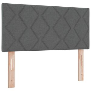vidaXL T&ecirc;te de lit LED Gris 100 cm tissu