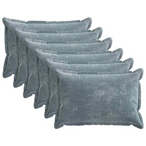 vidaXL Housse de coussin 6 pcs HOUTEN Bleu clair 50 x 80 cm