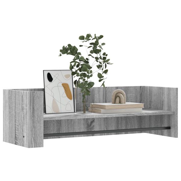 vidaXL &Eacute;tag&egrave;re murale sonoma gris 100x35x30,5 cm bois ing&eacute;nierie