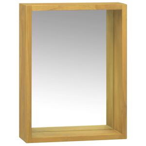 vidaXL Armoire &agrave; miroir 30x10x40 cm Bois de teck solide