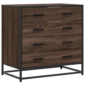vidaXL Commode ch&ecirc;ne marron 70x41x70 cm bois d'ing&eacute;nierie