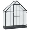 vidaXL Serre de jardin avec porte Anthracite 183,5 x 63,5 x 207 cm