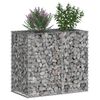 vidaXL Lit sur&eacute;lev&eacute; gabion Argent&eacute; 90 x 50 x 80 cm Acier galvanis&eacute;