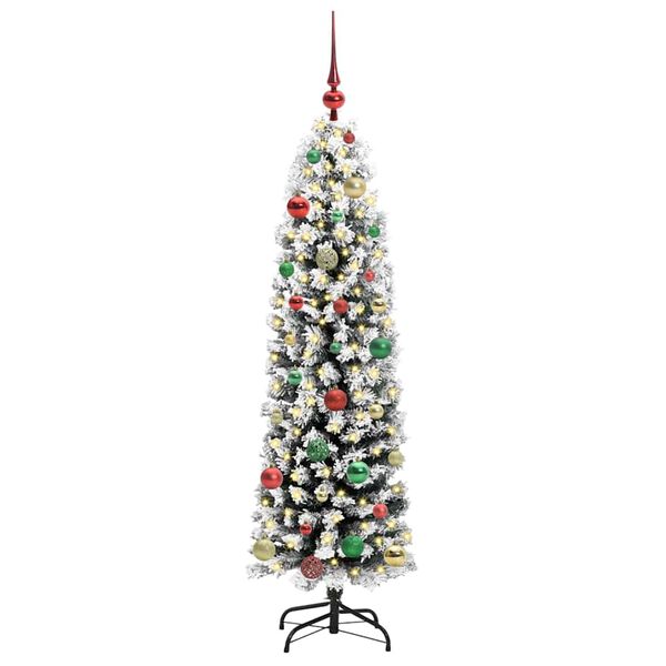 vidaXL Sapin de No&euml;l artificiel Vert 150 cm PVC et acier et plastique