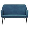 vidaXL Banc Bleu 108x79x79 cm Velours