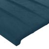 vidaXL T&ecirc;tes de lit Bleu fonc&eacute; 144 x 5 x 78/88 cm Velours