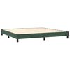 vidaXL Sommier &agrave; lattes de lit et matelas Vert fonc&eacute; 200x200cm Velours