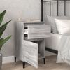 vidaXL Tables de chevet 2 pcs sonoma gris 40x35x70 cm