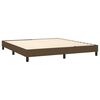 vidaXL Sommier &agrave; lattes de lit avec matelas Marron fonc&eacute; 160x200 cm