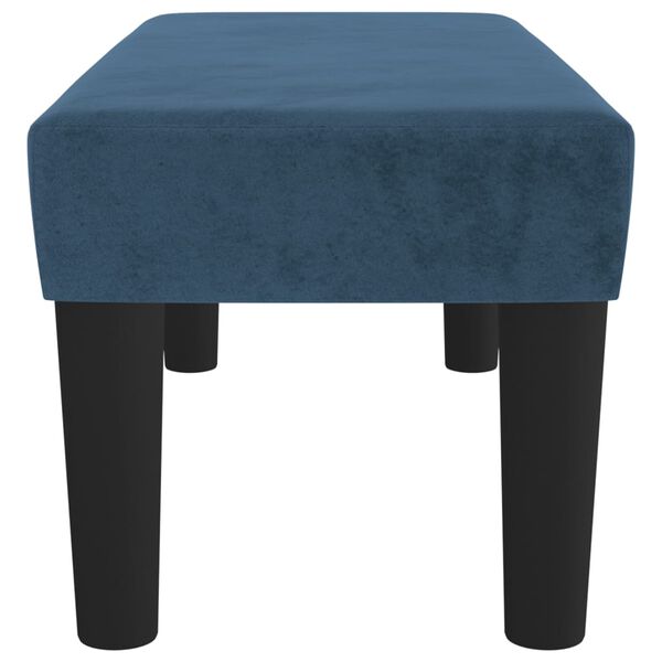 vidaXL Banc Bleu fonc&eacute; 70x30x30 cm Velours