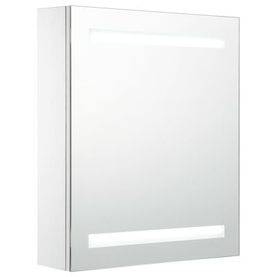 vidaXL Armoire de salle de bain à miroir LED 50x13,5x60 cm