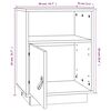 vidaXL Table de chevet Blanc 40x34x55 cm Bois de pin solide
