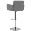 vidaXL Tabourets de bar lot de 2 gris similicuir
