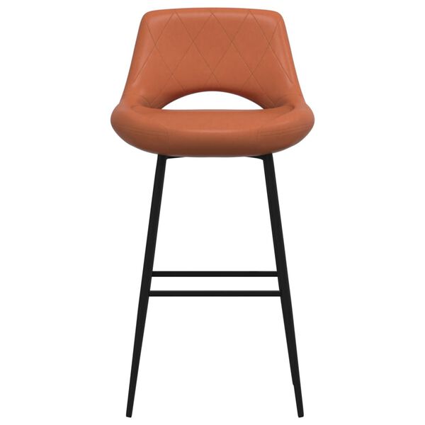 vidaXL Tabouret de bar Marron clair Similicuir