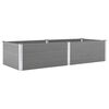 vidaXL Lit sur&eacute;lev&eacute; de jardin 250x100x54 cm WPC Gris