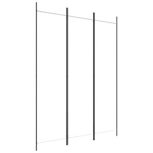 vidaXL Cloison de s&eacute;paration 3 panneaux Blanc 150x200 cm Tissu