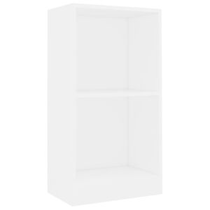 vidaXL Biblioth&egrave;que blanc 40x24x75 cm bois d'ing&eacute;nierie
