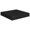 vidaXL &Eacute;tag&egrave;res murales flottantes 4 pcs noir 23x23,5x3,8 cm MDF