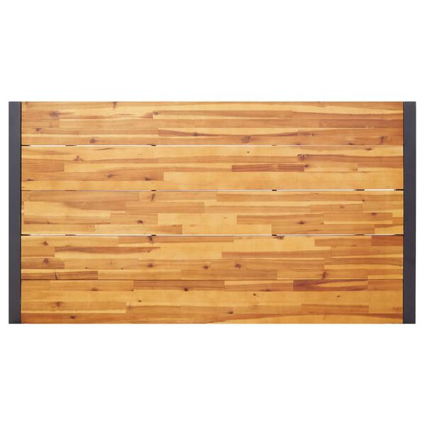 vidaXL Ensemble &agrave; manger de jardin 5 pcs noir