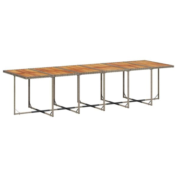 vidaXL Ensemble &agrave; manger de jardin 17 pcs et coussins r&eacute;sine tress&eacute;e