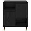 vidaXL Buffets 3 pcs Ch&ecirc;ne noir 180 x 35 x 70 cm Bois d'ing&eacute;nierie
