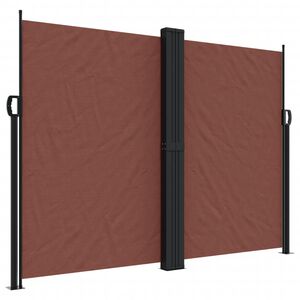 vidaXL Auvent lat&eacute;ral r&eacute;tractable Marron 180x1200 cm