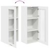 vidaXL Armoire suspendue Blanc 40 x 31 x 100 cm Bois d'ing&eacute;nierie