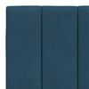 vidaXL Cadre de lit avec LED sans matelas Hanko bleu 180x200 cm velours