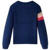Pull-over tricoté pour enfants bleu marine 104