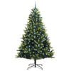 vidaXL Arbre de No&euml;l artificiel en silicone flexible 300 LEDs 240 cm
