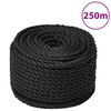 vidaXL Corde de travail Noir 12 mm 250 m polypropyl&egrave;ne