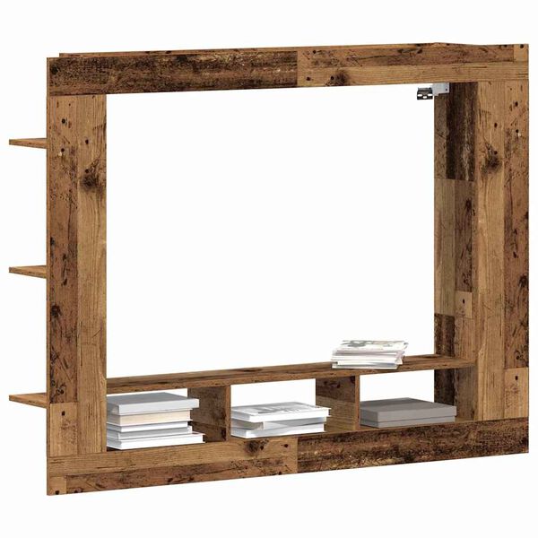 vidaXL Meuble TV Bois ancien 152 x 22 x 113 cm Bois d'ing&eacute;nierie