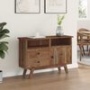 vidaXL Buffet avec tiroir Naturel 100 x 30 x 68 cm Bois de teck massif