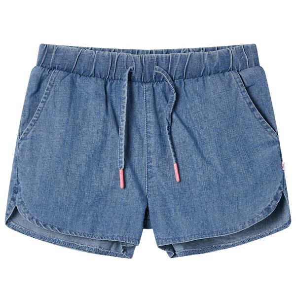Short pour enfants bleu denim 128