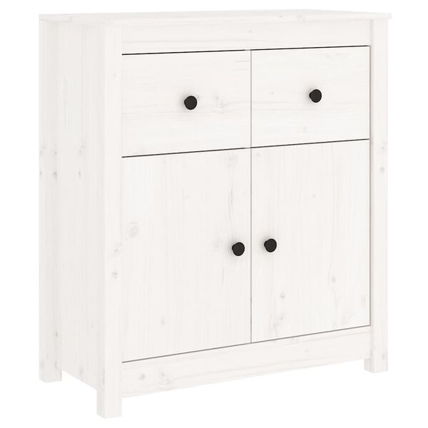 vidaXL Buffet blanc 70x35x80 cm bois massif de pin
