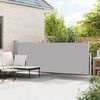 vidaXL Auvent lat&eacute;ral r&eacute;tractable de patio 140x500 cm Gris