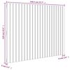 vidaXL T&ecirc;te de lit murale 146,5x3x110 cm Bois massif de pin