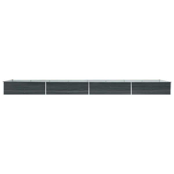 vidaXL Lit surélevé de jardin Acier galvanisé 600x80x45 cm Anthracite