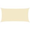 vidaXL Voile d'ombrage 160 g/m&sup2; Cr&egrave;me 4x7 m PEHD