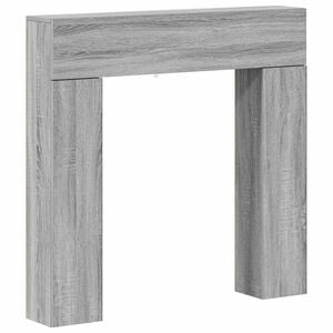 vidaXL Cadre de chemin&eacute;e Sonoma gris 102 x 18 x 100,5 cm