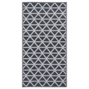 vidaXL Tapis d'ext&eacute;rieur ARAKIL noir 120x180 cm PP