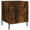 vidaXL Table de chevet ch&ecirc;ne fum&eacute; 40x40x50 cm bois d'ing&eacute;nierie