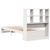 vidaXL Lit biblioth&egrave;que sans matelas blanc 90x200cm bois de pin massif