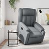vidaXL Fauteuil inclinable &eacute;lectrique gris similicuir