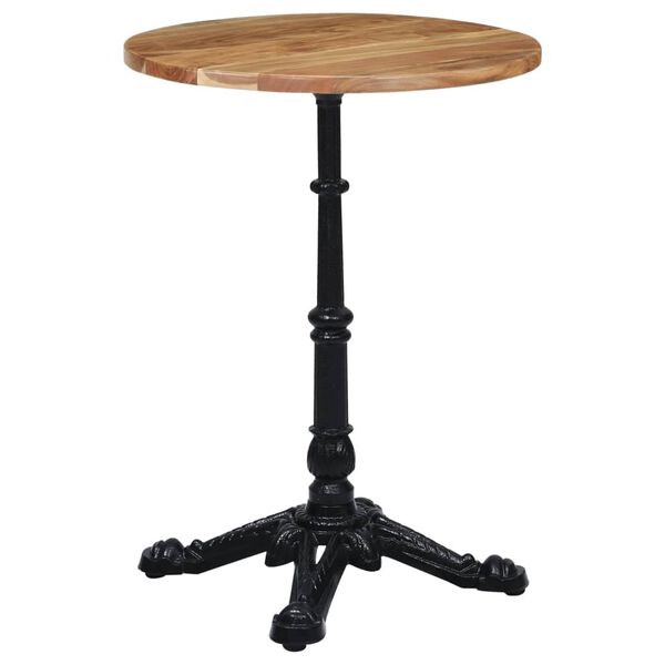 vidaXL Pied de table de bistro noir 52x52x72 cm fonte
