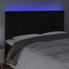 vidaXL T&ecirc;te de lit &agrave; LED Noir 160x5x118/128 cm Velours