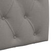 vidaXL T&ecirc;te de lit suspendue Montage mural Taupe 100 x 55 x 7 cm tissu