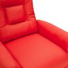 vidaXL Fauteuil Rouge Similicuir
